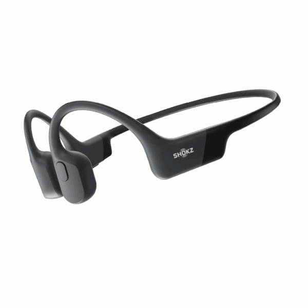 Audífonos Shokz OpenRun color negro Auriculares de conducción ósea OpenRun Diseño oreja abierta Shokz OpenRun Shokz OpenRun para correr y entrenar Shokz OpenRun IP67 carga rápida